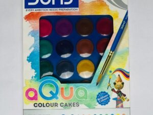 doms aqua colour cakes water colour